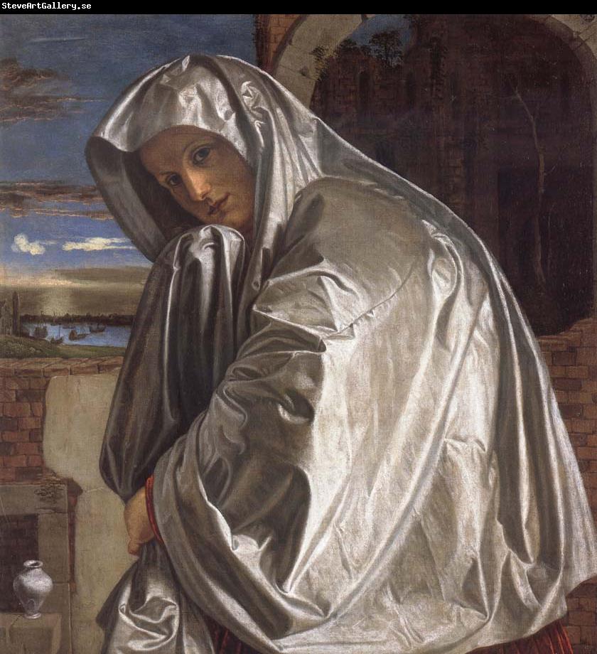 SAVOLDO, Giovanni Girolamo Saint Mary Magdalene Approaching the Sepulchre